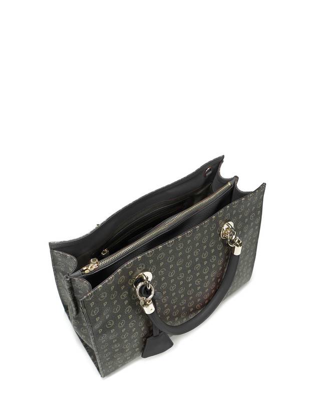 Pollini Shopping Bag Heritage Logo Classic Nero/nero Black Friday