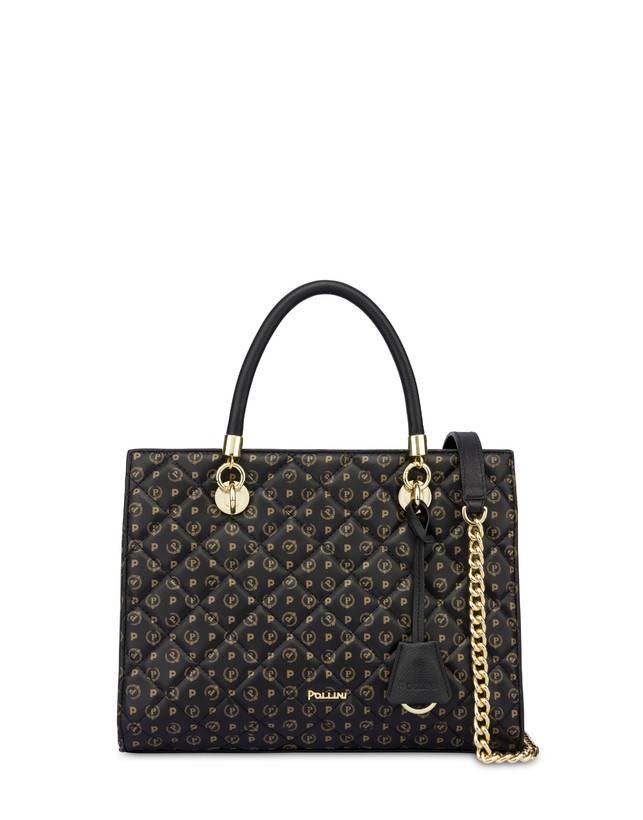Pollini Shopping Bag Heritage Matelassé Nero/nero Offerta Pasqua