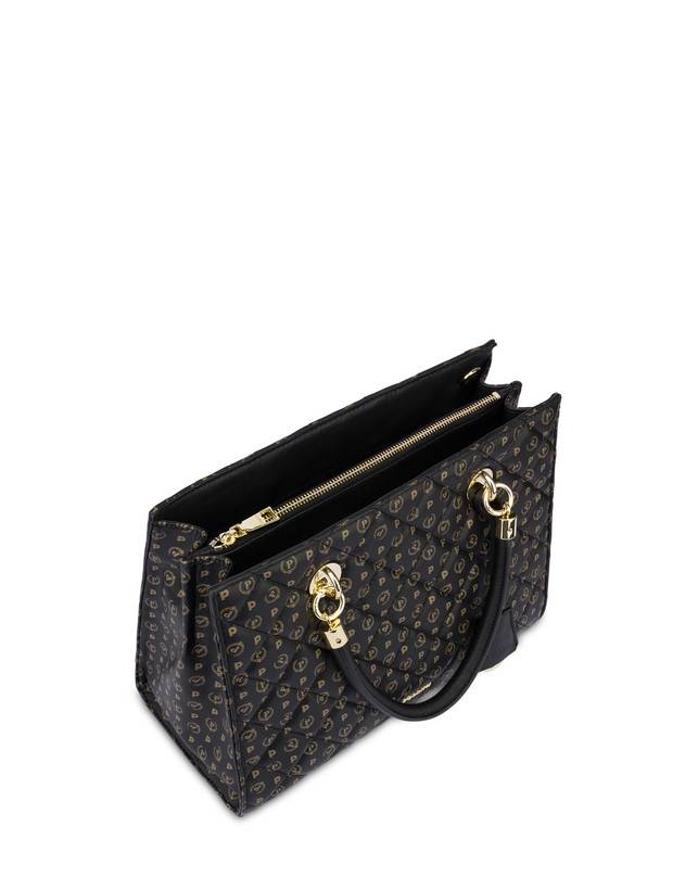Pollini Shopping Bag Heritage Matelassé Nero/nero Offerta Pasqua
