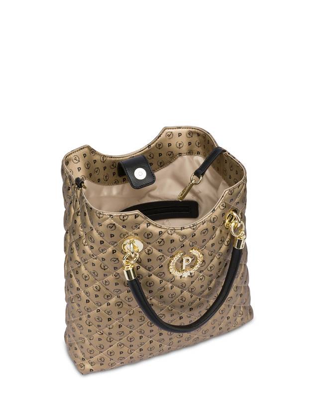 Pollini Borsa Doppio Manico Heritage Matelassé Oro/nero Offerta San Valentino