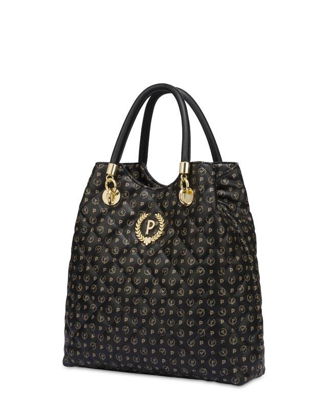 Pollini Borsa Doppio Manico Heritage Matelassé Nero/nero Offerta Anniversario