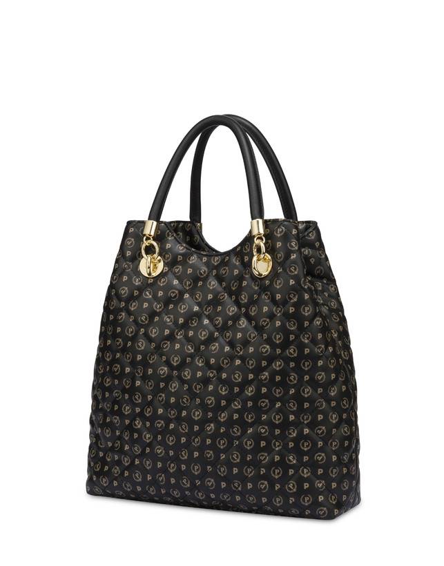 Pollini Borsa Doppio Manico Heritage Matelassé Nero/nero Offerta Anniversario