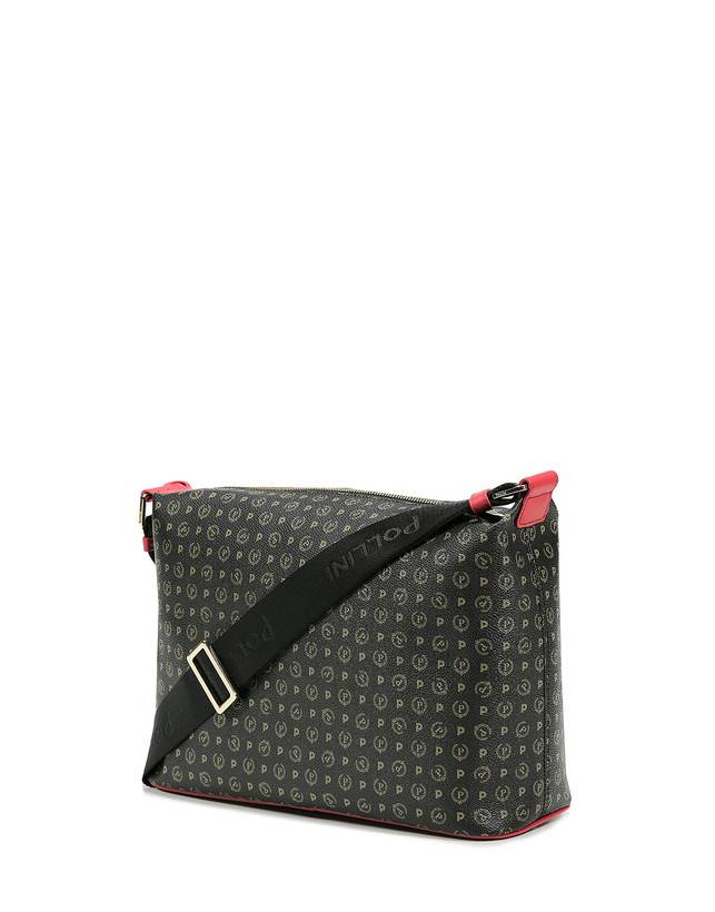 Pollini Borsa Hobo Heritage Logo Classic Nero/lacca Smaltimento dello stoccaggio