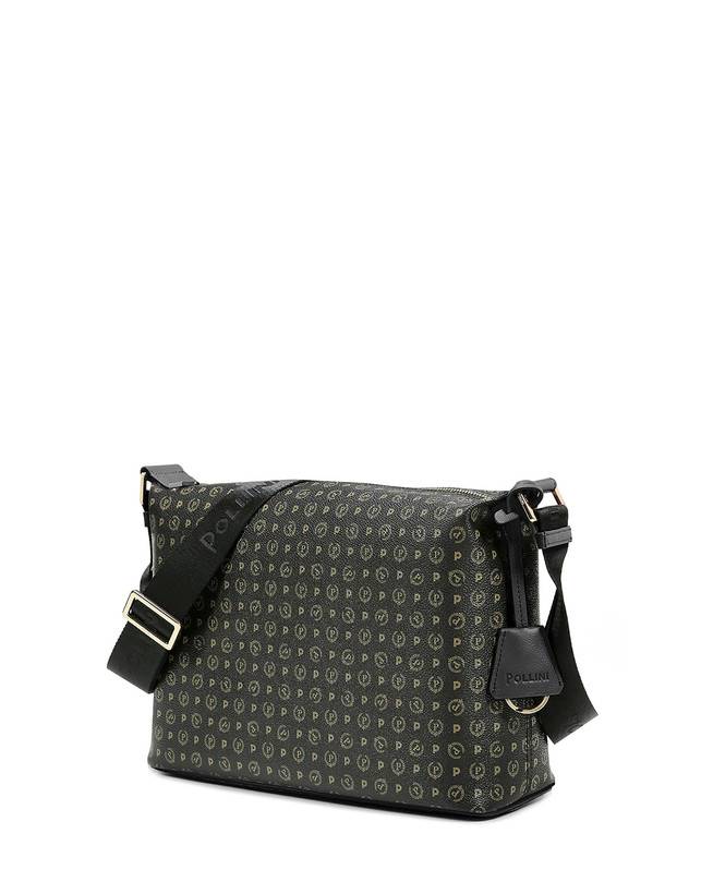 Pollini Borsa Hobo Heritage Logo Classic Nero/nero Vendita calda