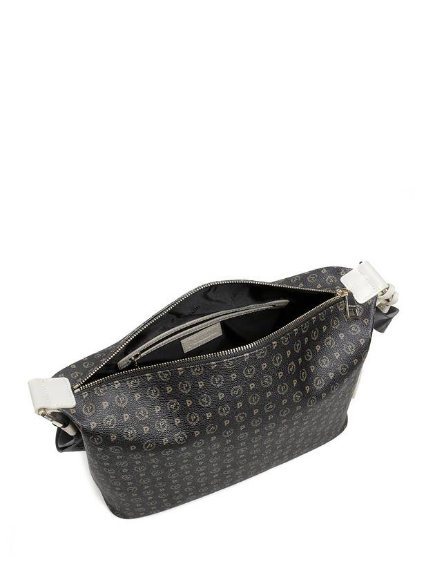 Pollini Borsa Hobo Heritage Logo Classic Nero/avorio Offerta migliore