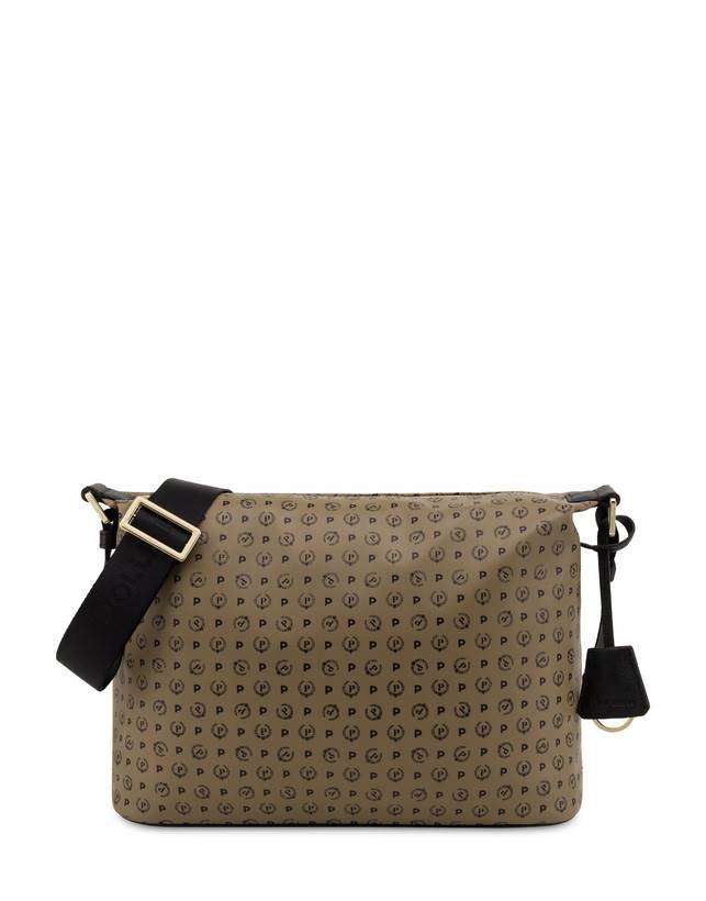 Pollini Borsa A Spalla Heritage Soft Touch Taupe/nero Offerte esclusive
