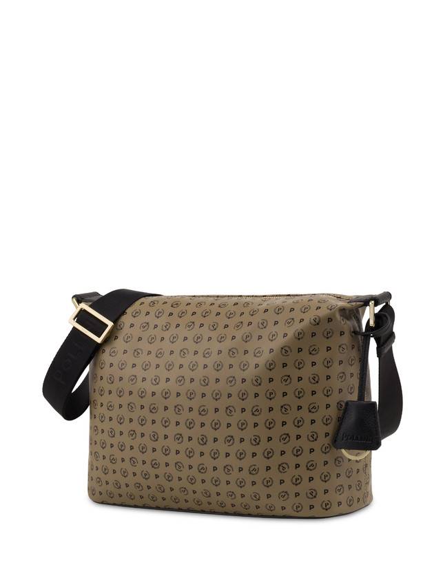 Pollini Borsa A Spalla Heritage Soft Touch Taupe/nero Offerte esclusive