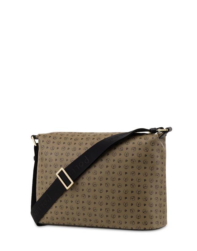 Pollini Borsa A Spalla Heritage Soft Touch Taupe/nero Offerte esclusive