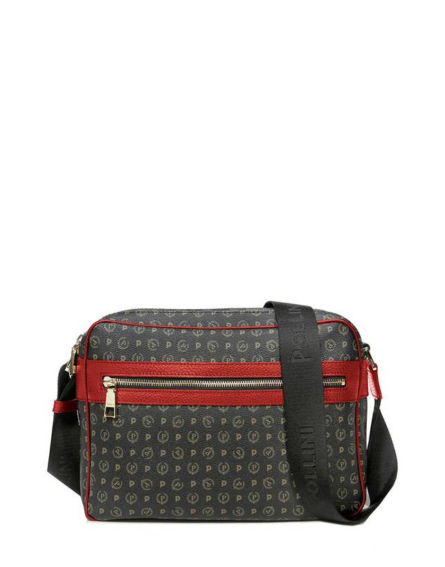 Pollini Borsa A Spalla Heritage Logo Classic Nero/lacca Comprane uno, ottenene uno gratis