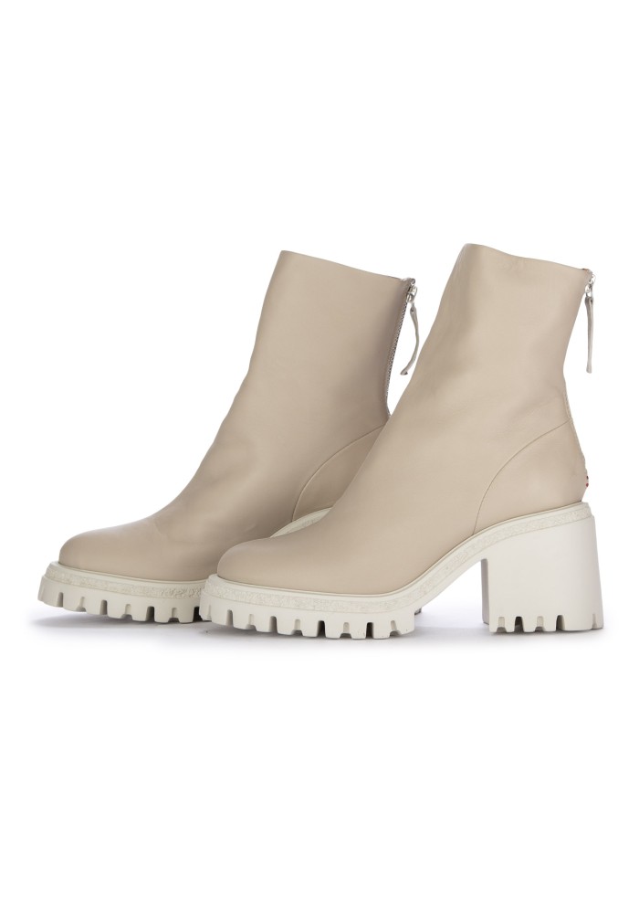 HALMANERA | STIVALETTI CON TACCO BARON PEYOTE BIANCO PANNA In Linea
