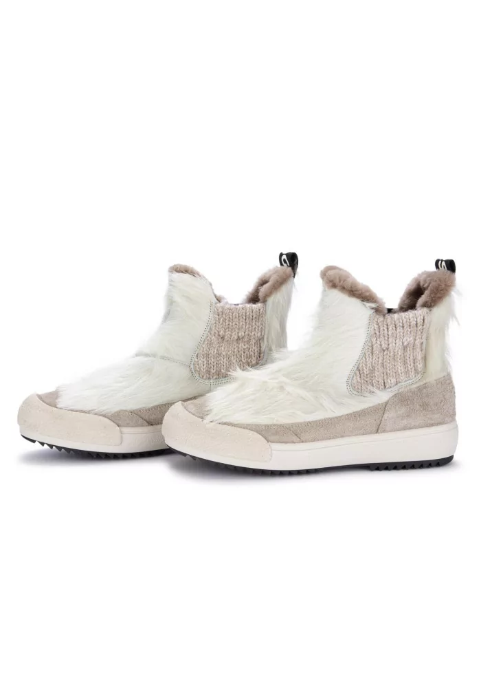 BNG REAL SHOES | CHELSEA LA YETI BEATLES BIANCO TAUPE Outlet