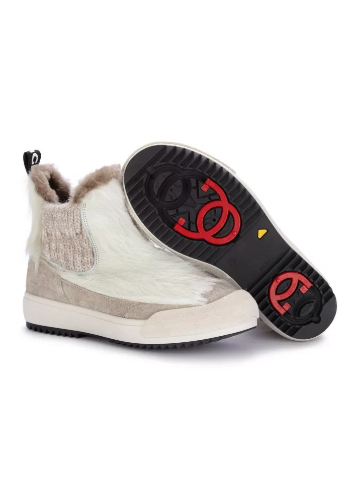 BNG REAL SHOES | CHELSEA LA YETI BEATLES BIANCO TAUPE Outlet