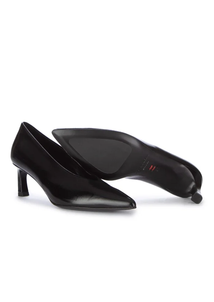 HALMANERA | SCARPE CON TACCO GLAZE NERO Nuova
