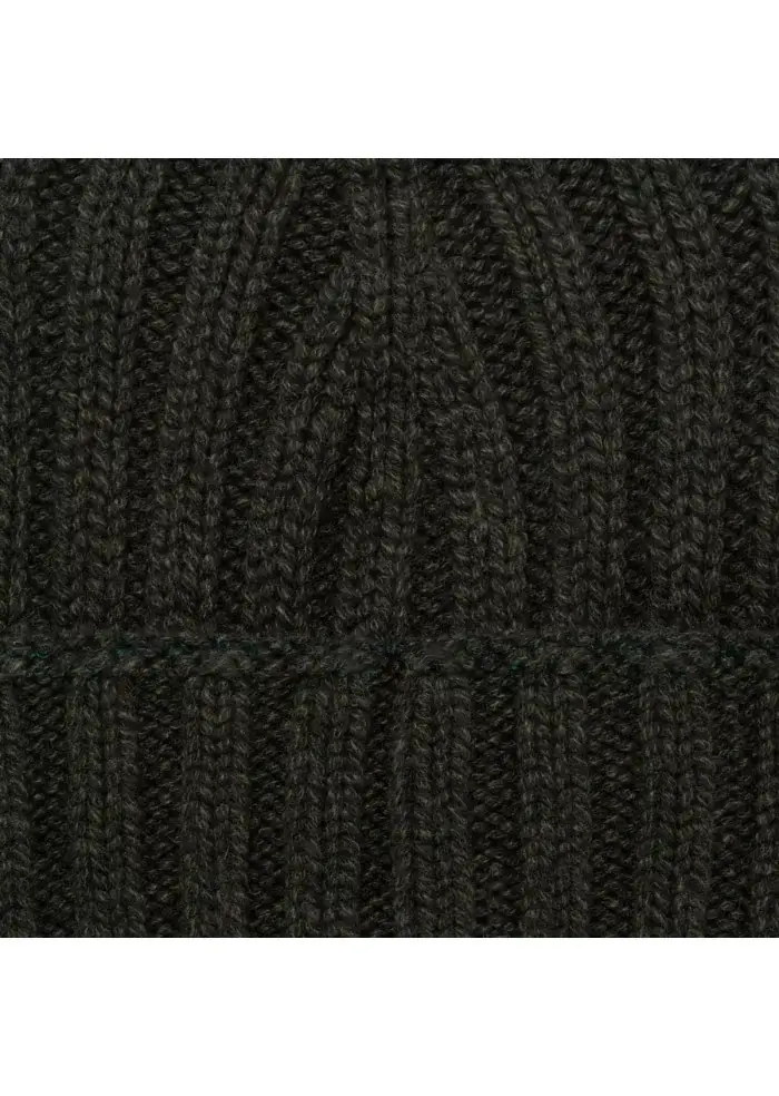 RIVIERA CASHMERE | BERRETTO PESANTE COSTE VERDE SCURO Negozi Online