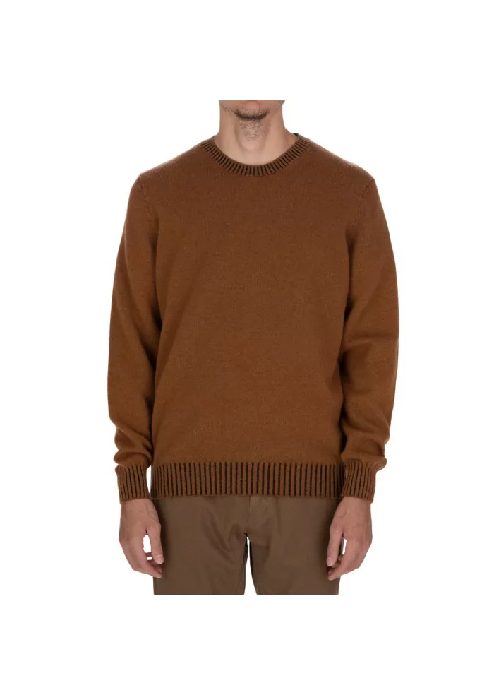 JURTA | MAGLIONE GIROCOLLO LANA MERINO MARRONE Offerte