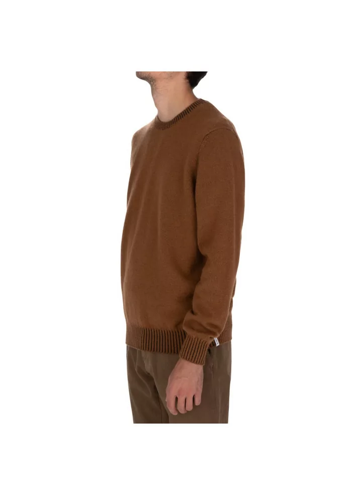JURTA | MAGLIONE GIROCOLLO LANA MERINO MARRONE Offerte