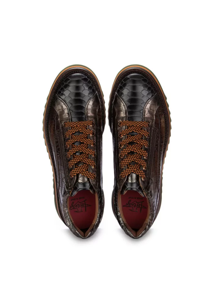 LORENZI | SCARPE ALLACCIATE ANACONDA MARRONE NERO Offerte stagionali