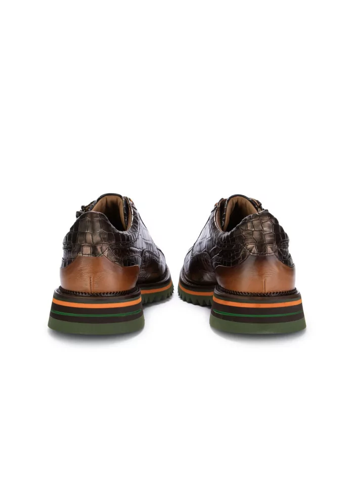 LORENZI | SCARPE ALLACCIATE ANACONDA MARRONE NERO Offerte stagionali