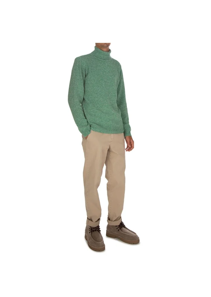 WOOL & CO | MAGLIONE DOLCEVITA VERDE Acquista Ora