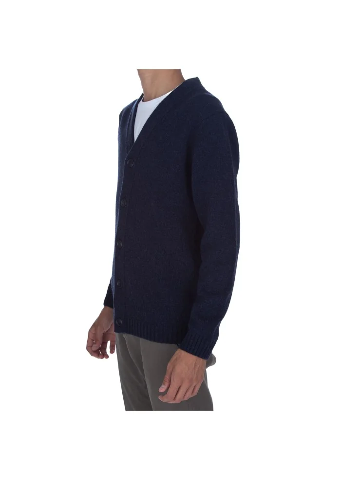DANIELE FIESOLI | CARDIGAN SCOLLO A V BLU Sconto