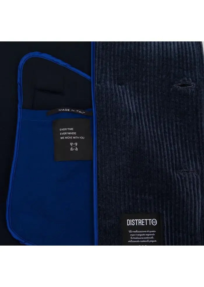 DISTRETTO 12 | CAPPOTTO PEACOAT ALBA BLU Saldi