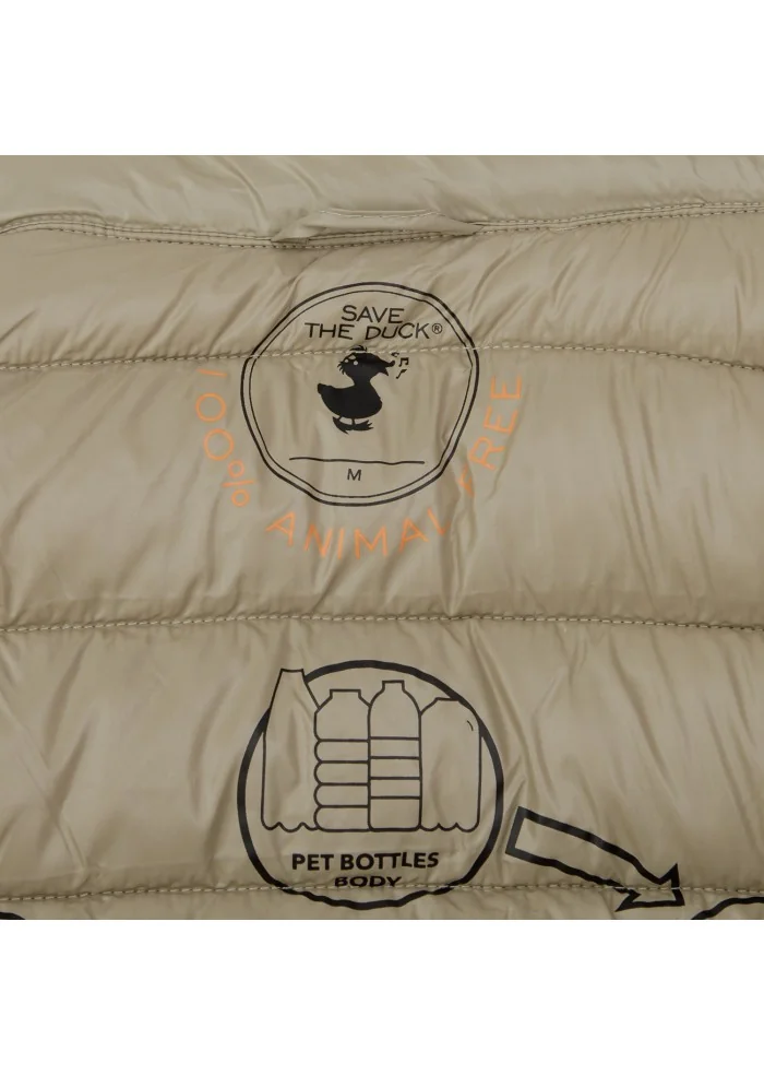 SAVE THE DUCK | PIUMINO LOVE19 HOLDEN BEIGE In Linea