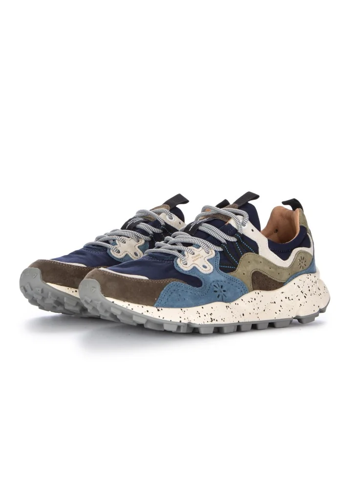 FLOWER MOUNTAIN | SNEAKERS YAMANO 3 BLU MARRONE Soddisfazione Garantita