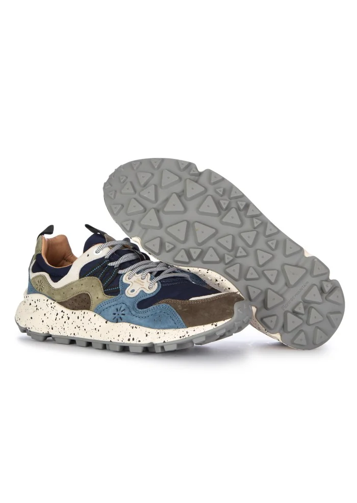 FLOWER MOUNTAIN | SNEAKERS YAMANO 3 BLU MARRONE Soddisfazione Garantita