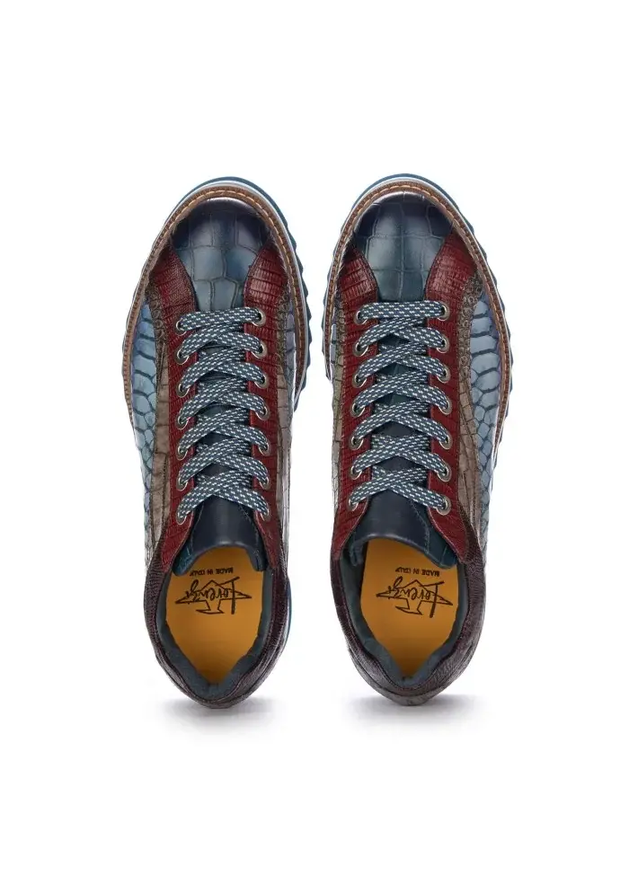 LORENZI | SCARPE ALLACCIATE DRILLO BLU Acquista Ora