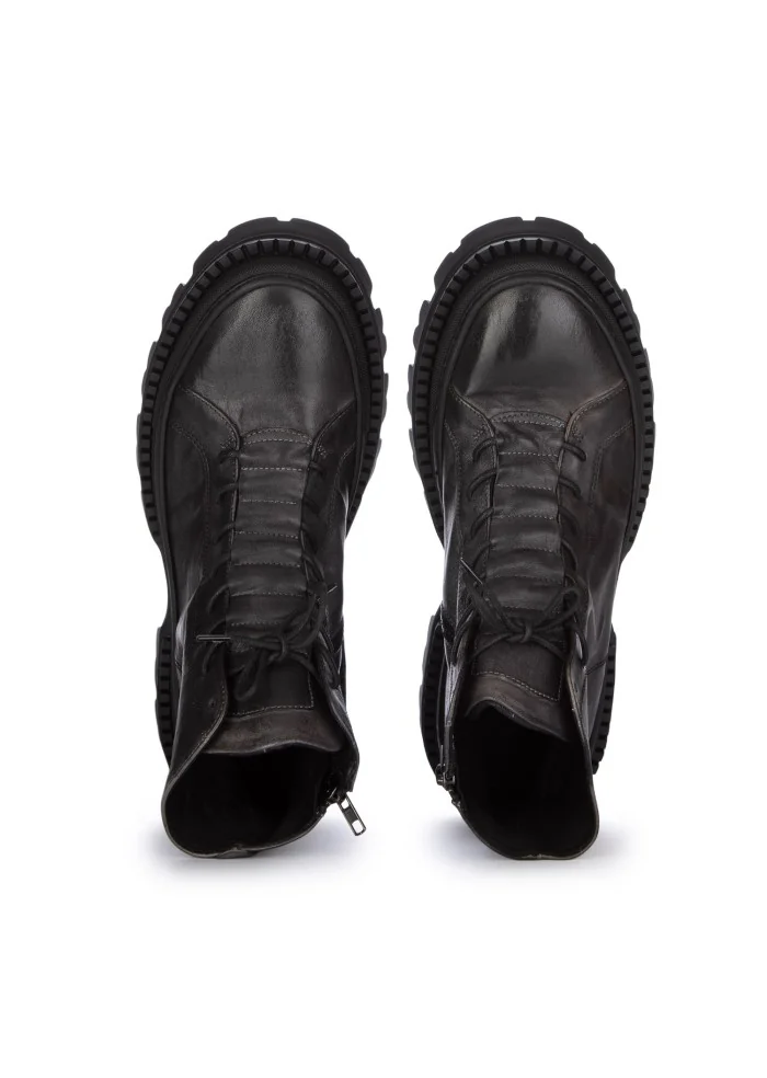 PAWELK'S | STIVALETTI ALLACCIATI CRUST CARBON NERO GRIGIO Fino Al -60%