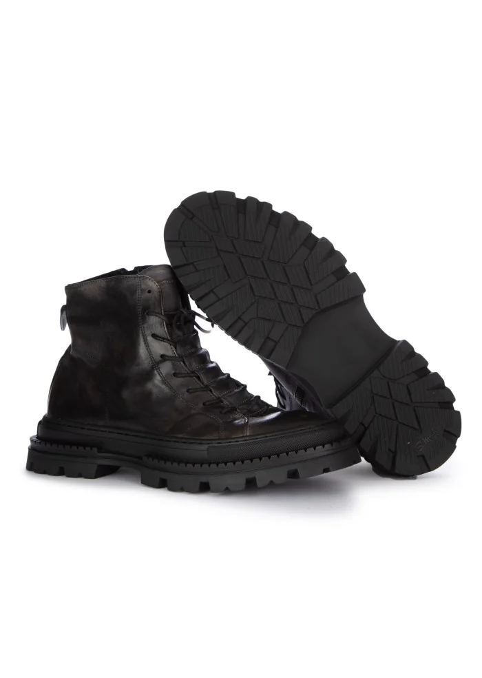 PAWELK'S | STIVALETTI ALLACCIATI CRUST CARBON NERO GRIGIO Fino Al -60%