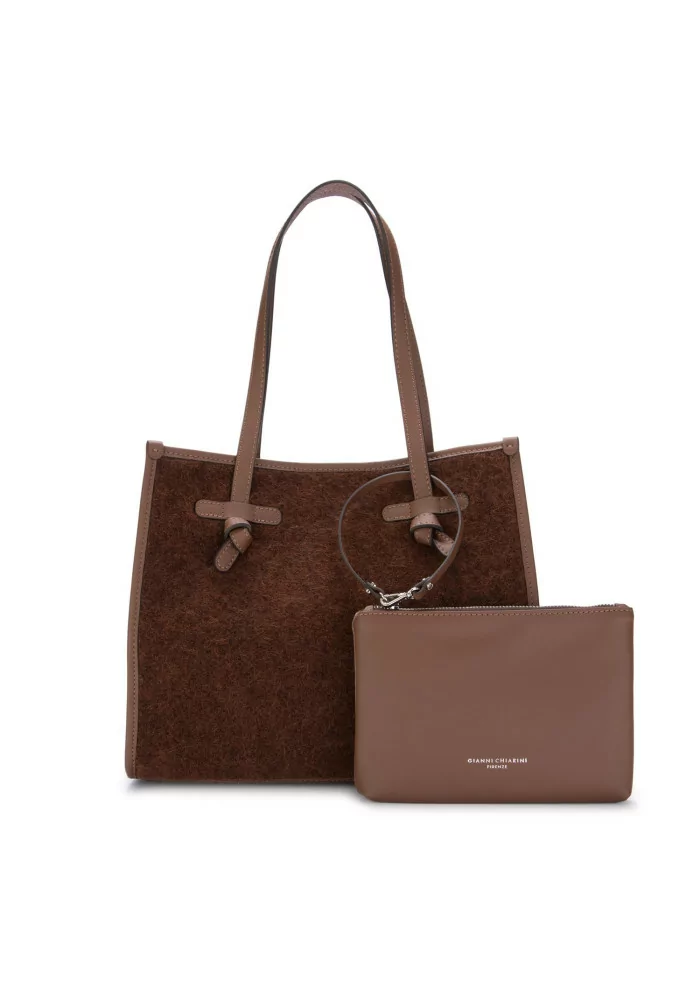 GIANNI CHIARINI | BORSA SHOPPER MARCELLA FURRY MARRONE Convenienza