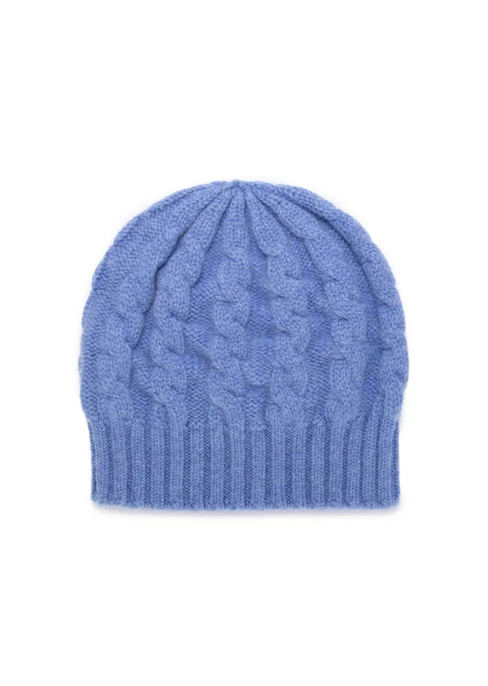 RIVIERA CASHMERE | BERRETTO TRECCIA BLU FIORDALISO Outlet