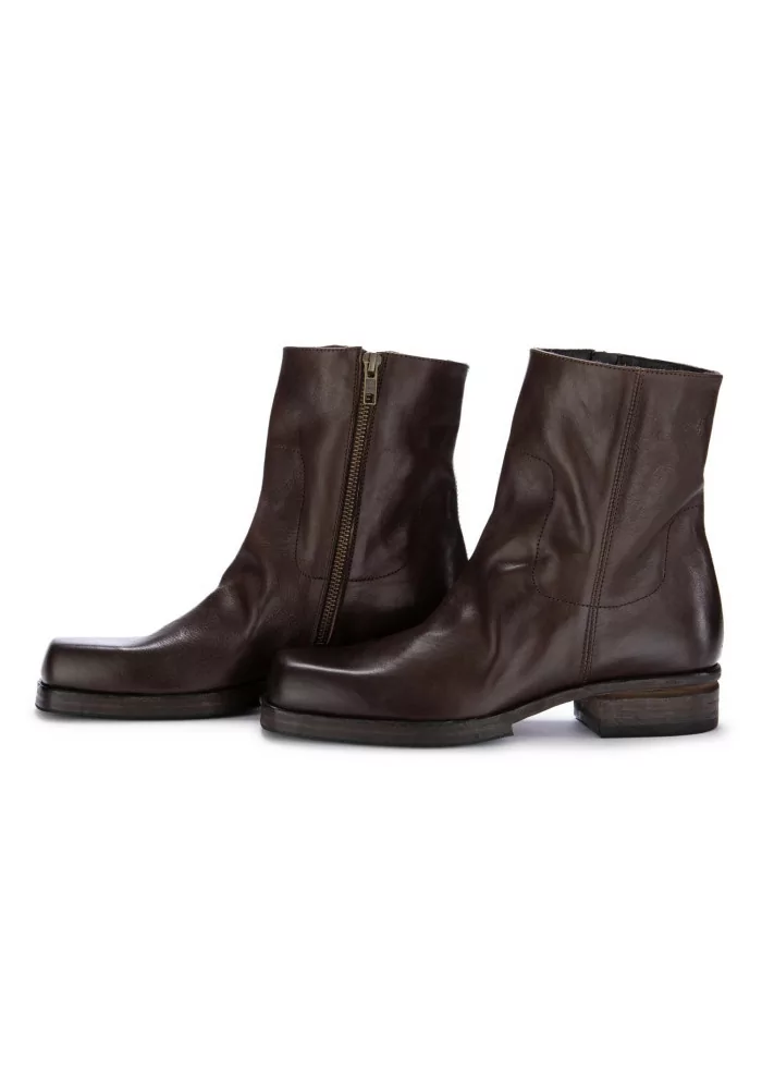 SHOTO | STIVALETTI PACO PELLE MARRONE SCURO Offerte
