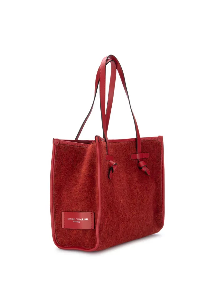 GIANNI CHIARINI | BORSA SHOPPER MARCELLA FURRY ROSSO I Più Venduti