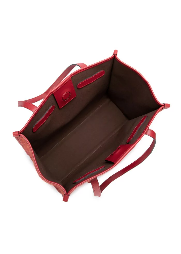 GIANNI CHIARINI | BORSA SHOPPER MARCELLA FURRY ROSSO I Più Venduti