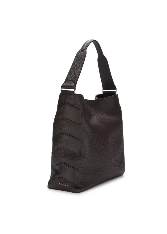 ORCIANI | BORSA A SPALLA NILLA SOFT MARRONE SCURO In Saldo