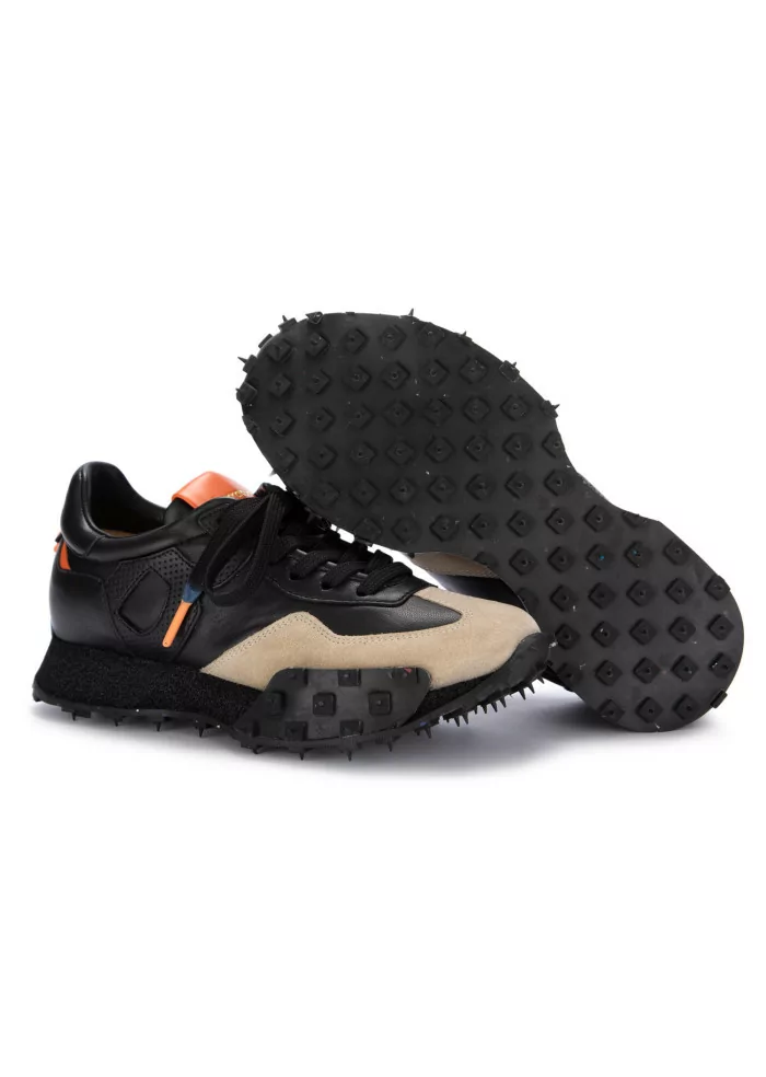 BARRACUDA | SNEAKERS PELLE CAMOSCIO NERO BEIGE 2025