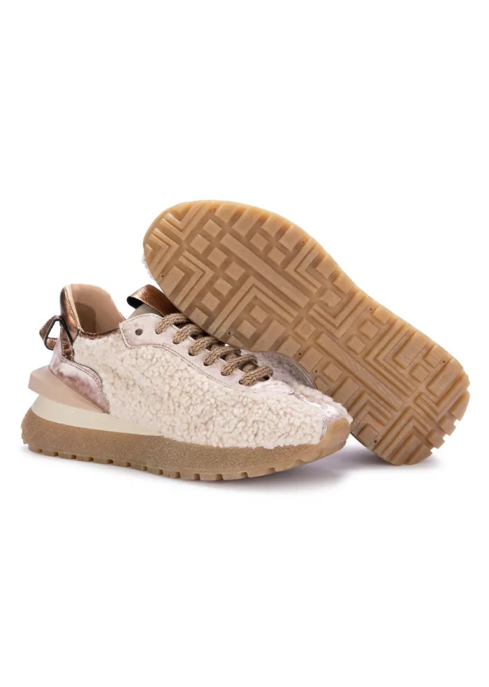 JUICE | SNEAKERS VELLUTO TEDDY BEIGE Qualità