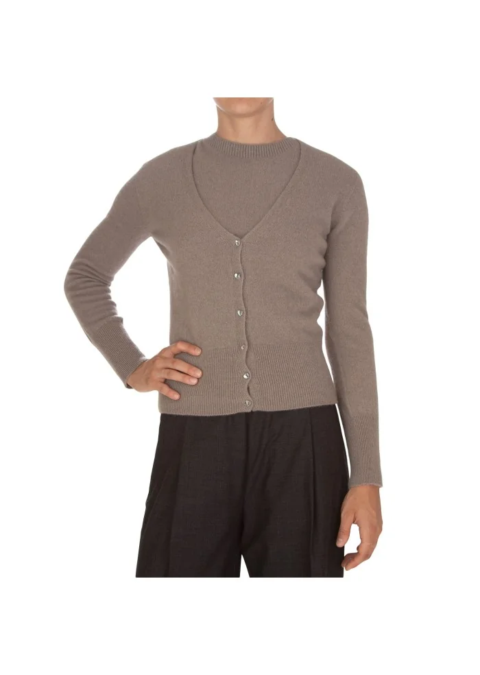 CASHMERE ISLAND | GILET E CARDIGAN KIT APPENNINO MARRONE TALPA Novità