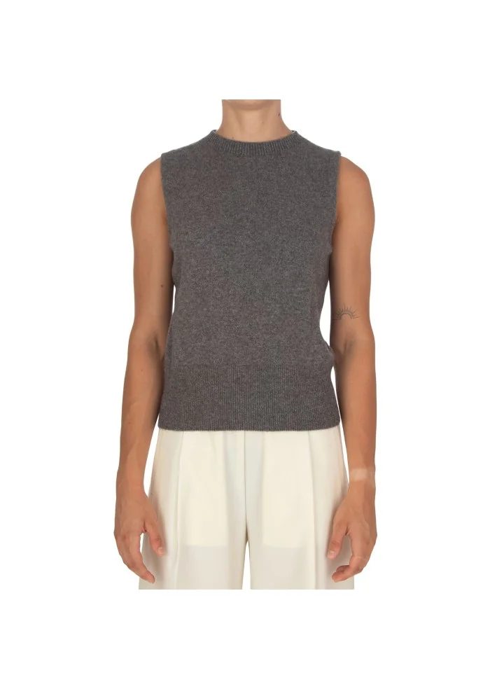 CASHMERE ISLAND | GILET E CARDIGAN KIT APPENNINO GRIGIO ANTRACITE Presa