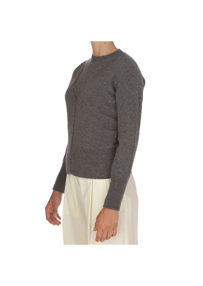 CASHMERE ISLAND | GILET E CARDIGAN KIT APPENNINO GRIGIO ANTRACITE Presa