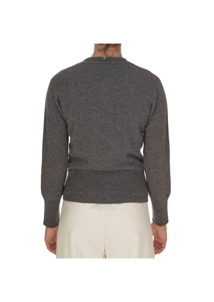 CASHMERE ISLAND | GILET E CARDIGAN KIT APPENNINO GRIGIO ANTRACITE Presa