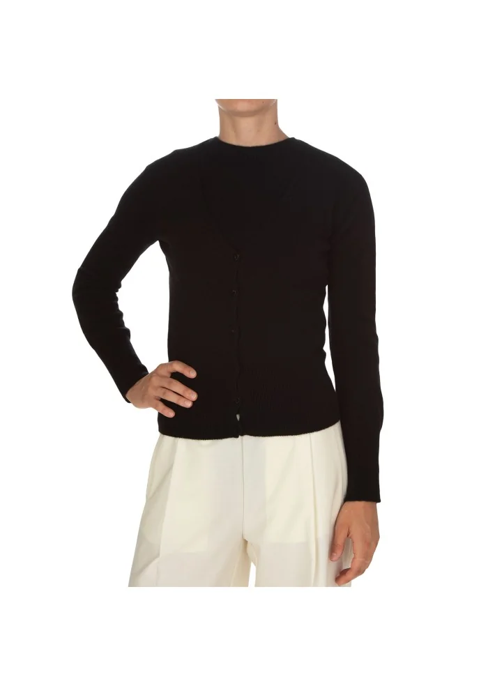 CASHMERE ISLAND | GILET E CARDIGAN KIT APPENNINO NERO Sconto