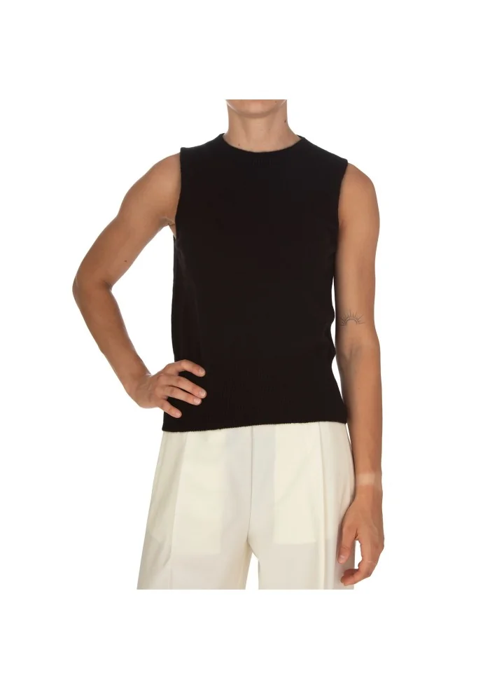 CASHMERE ISLAND | GILET E CARDIGAN KIT APPENNINO NERO Sconto