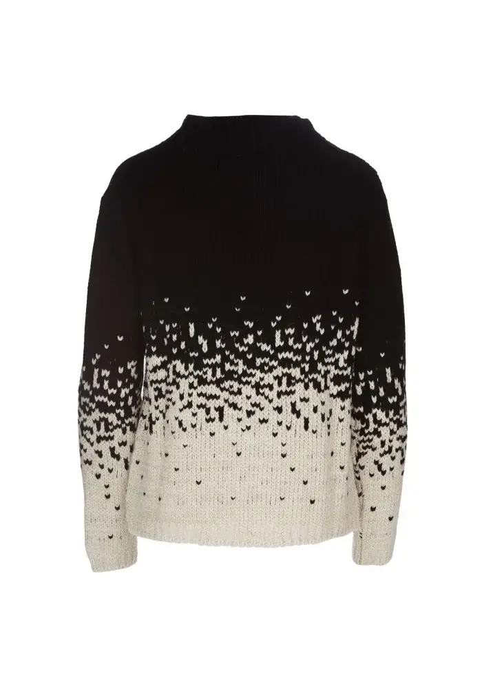 KARTIKA | MAGLIONE MOTIVO SFUMATO NERO BIANCO Rilascio limitato