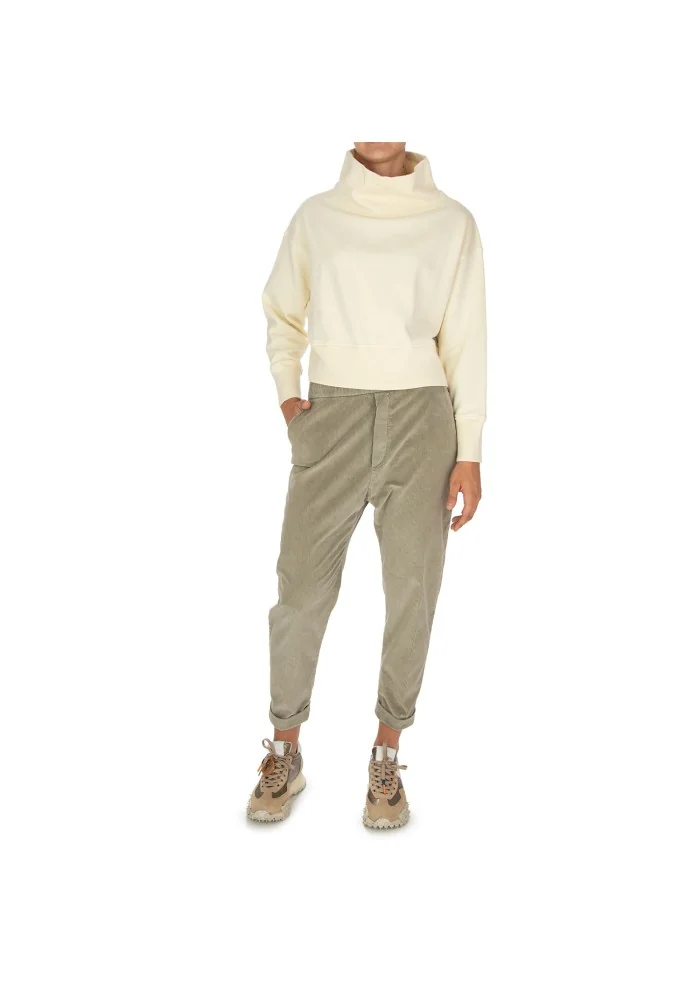 NOUMENO CONCEPT | MAGLIONE COLLO ALTO BIANCO PANNA ACQUISTA ORA