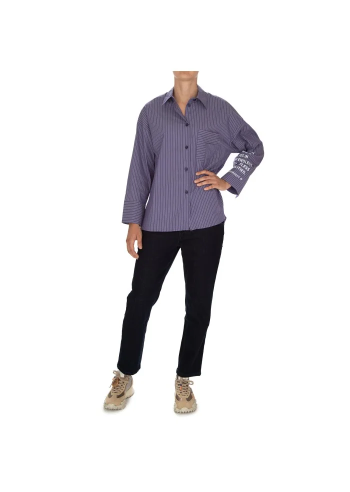 NOUMENO CONCEPT | CAMICIA A RIGHE VIOLA Ultimo giorno
