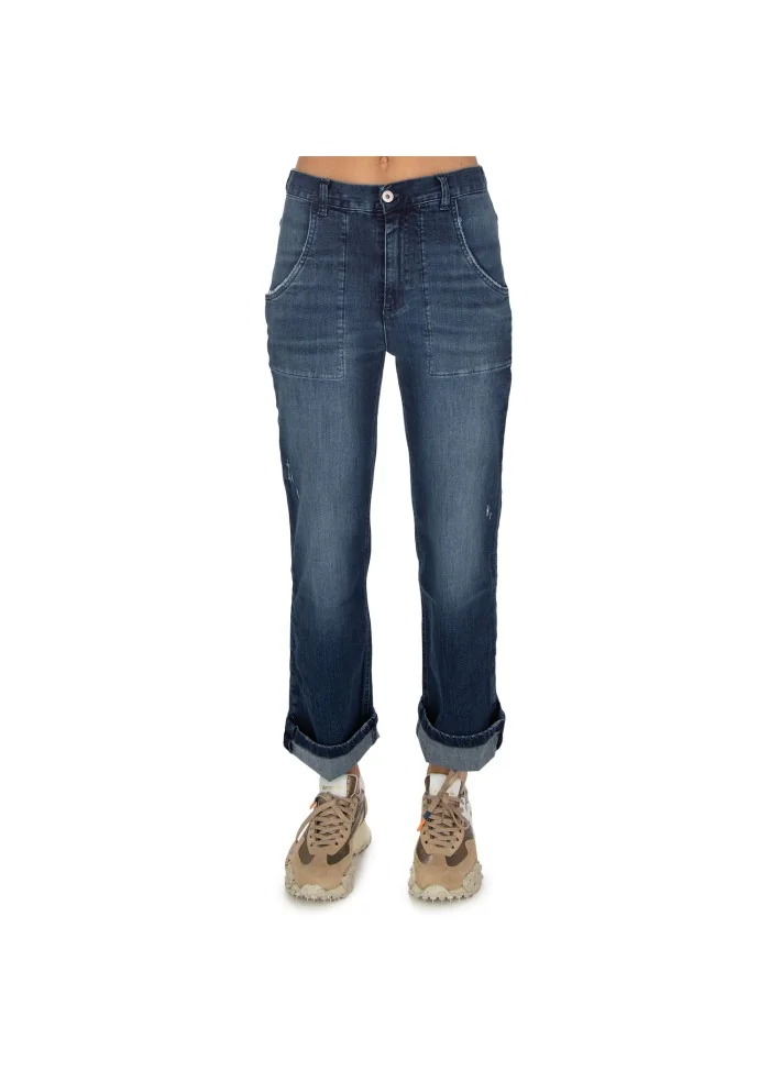 NOUMENO CONCEPT | JEANS VITA ELASTICA BLU Fino al 50% di sconto