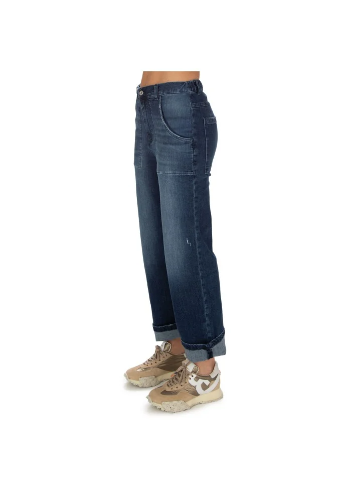 NOUMENO CONCEPT | JEANS VITA ELASTICA BLU Fino al 50% di sconto